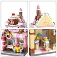 thumbnail image 3 of MACTANO House Building Block Set Ice Cream Shop Building Brick Toy for Adult Kid 344PCS, 3 of 5
