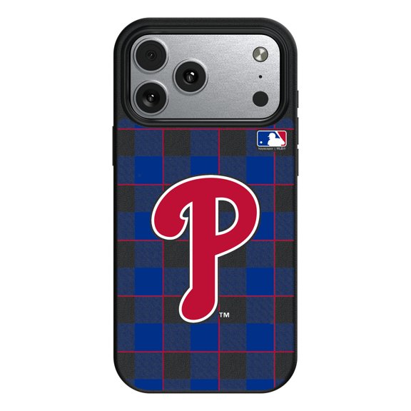 Keyscaper Philadelphia Phillies Plaid Magnetic Bump iPhone Case