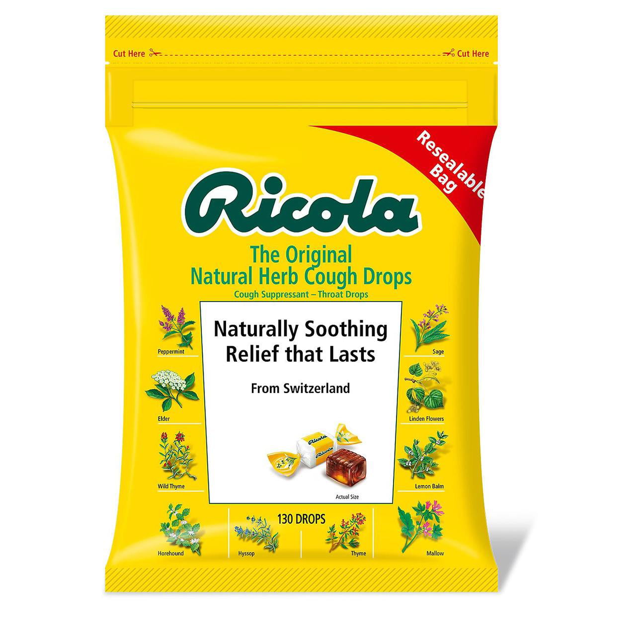 Ricola Original Natural Herb Cough Drops (130 ct.) - Walmart.com