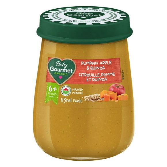 Baby Gourmet Organic Jar Pumpkin Apple Quinoa, Pumpkin Apple & Quinoa Jar Baby Purée - 113ml