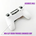 thumbnail image 3 of HAHDAXIA Skin for Ps4 Controller, Anti-Slip Silicone Shell Cover Case with 2pcs Thumb Grip Caps for PS4/ Slim/Pro Dualshock 4 Controller Wireless Gamepad (BK&White Pattern), 3 of 7