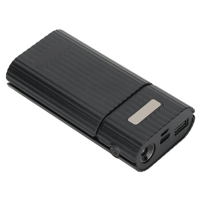 Battery Charging Box, DIY Power Bank Fast Charging for Electronic Products Black,White