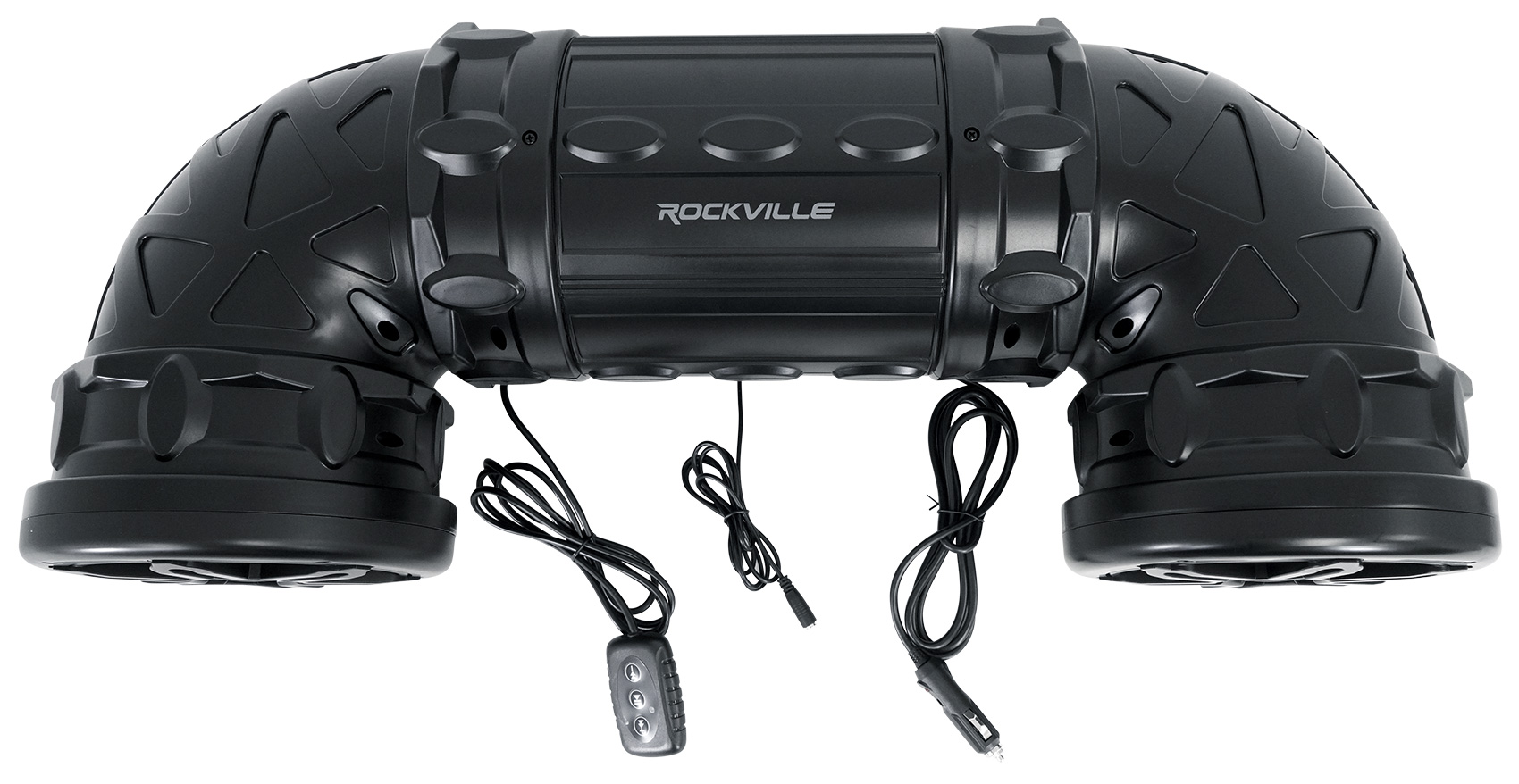 Rockville RATV80L Bluetooth Dual 8" Powered 600w ATV/UTV/Marine Speaker w/LED - image 3 of 10