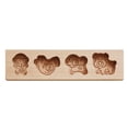 thumbnail image 1 of Fiudx Molde de Madera para Galletas, con Revestimiento de Cera de Abeja Apto para Uso Alimentario, Acabado con Aceite de Linaza Natural, Ideal para Pan de Jengibre y Pastel de Miel, Herramienta Rústi, 1 of 2