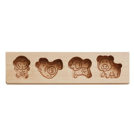 

Hesxuno Wooden Cookies Baking Mould Wooden Printing Flat Mould On Clearance