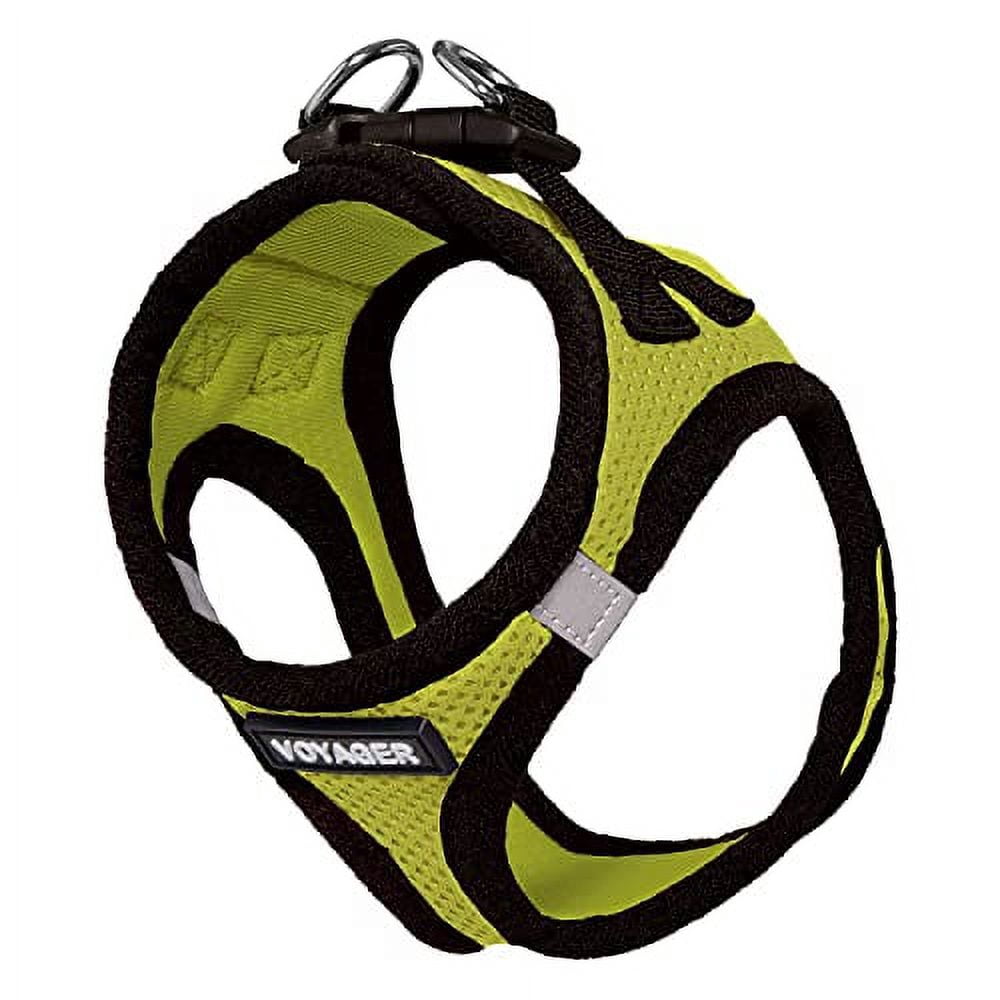 Voyager Step-in Air - All Weather Cat Mesh Harness by Best Pet Supplies - Lime Green Base, XXXS