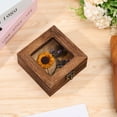 thumbnail image 4 of Shadow Box 3D Picture Frame Wood Display Case with Clear Acrylic Top Display Box 4x4in Display Case Box Picture Frame for Objects Photos Artworks Memories Flowers Crafts, 4 of 9