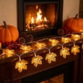 thumbnail image 4 of ShaoXinWan LED Maple Leaf Light String, Five Color Warm White Thanksgiving Christmas Decoration Lights, Iron Autumn Fall Fairy Lights for Party Tree Mantel Indoor Decor, 4 of 6
