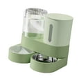 thumbnail image 3 of Comedero automático giratorio para mascotas, cuenco portátil extraíble y práctico para gatos, cuenco de alimentación para conejos y animales pequeños. Verde, 3 of 8