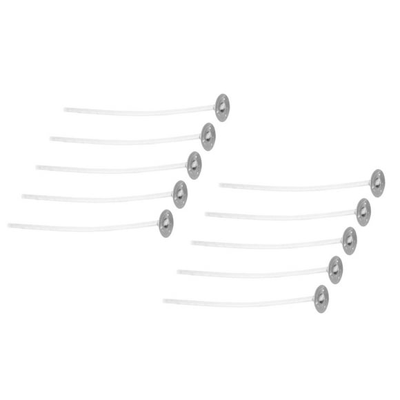 Bulk Candle Wicks, Candle Wicks Cuttable Stable 50Pcs Smoke Free With Base For Scented Candles 8cm / 3.1in
