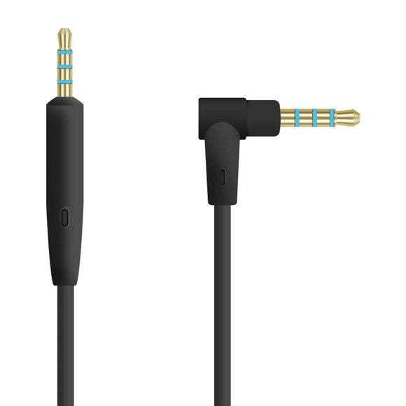 Cable de audio AUX de 2,5 mm a 3,5 mm, cable para auriculares de 1,4 m para QC25 Negro