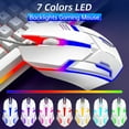 thumbnail image 2 of Keyboard and Mouse Combo, 104 Keys Wired gaming keyboard and mouse with Mouse Pad, Value RGB Backlit Keyboard Combo Set, Multimedia PC Gaming Keyboard, Office Keyboard for Gaming and Work, White, 2 of 7