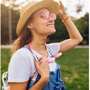 Portable Neck Fan Rechargeable Personal Hand-Free Fan Mini USB Wearable Neckband Sport Fan, 3 Speed Adjustable, 360 Degrees Free Rotation Perfect for Working, Traveling, Office, Reading