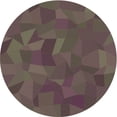 thumbnail image 1 of Ahgly Company Indoor Round Patterned Eggplant Purple Area Rugs, 8' Round, 1 of 6