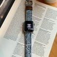 thumbnail image 4 of Denim Strap for Apple Watch Band 41mm 40mm 38mm, Retro Lace Fashion Strap for Apple Watch Women, Soft Hybrid Bracelet Compatible for iWatch Bands Series 9 8 7 6 5 4 SE 3 2 1, RetroBlue, 4 of 8
