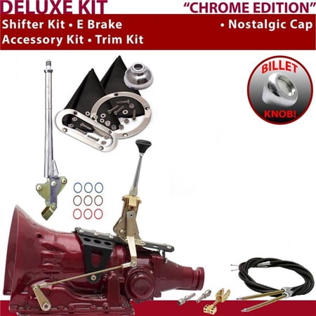 American Shifter PG Shifter Kit Chrome 6 in. E Brake Cable Trim Kit for EC956