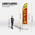 thumbnail image 4 of Walmart Open Look Welcome Feather Flag Kit - 6ft Business Advertising Flags, Outdoor Signage for Grand Opening & Sales (2 Flags + Pole), 4 of 10