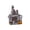 C, variant on Halloween Decorations,Mini Haunted House Figurines , Halloween Decorations Indoor , Halloween Village House for Home and Party Table Desk Mantel
