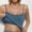 Blue, variant on RYDCOT Camisole Tops for Women Built in Bra 2025 Summer Spaghetti Strap Slim Knit Sleeveless Casual Basic Ribbed Tank Tops Vest Spring Clothes Today Deals Black