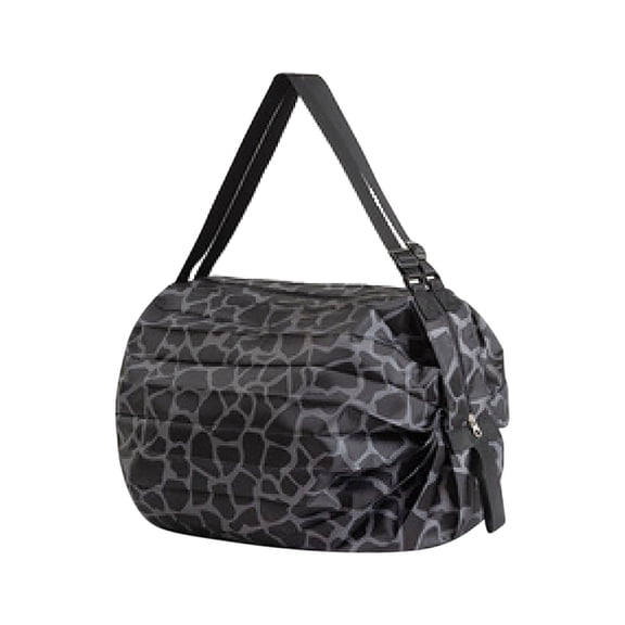 Folding Shopping Bag Bag for Travel One Shoulder Portable Thick Large Grocery Bag Supermarket Bag