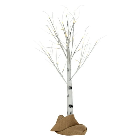 Holiday Time Pre-Lit LED Birch Tree, White Color, White 