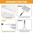 thumbnail image 3 of GPED Portable Stainless Steel Grill Basket, Folding BBQ Grill Basket for Fish Vegetables Shrimp with Removable Handle, Grill Basket for Outdoor Grill, Includes Basting Brush & Gloves, 3 of 7