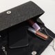thumbnail image 2 of Bolso Bolso bandolera con cadena brillante para boda y día de lentejuelas para mujer (negro), 2 of 5