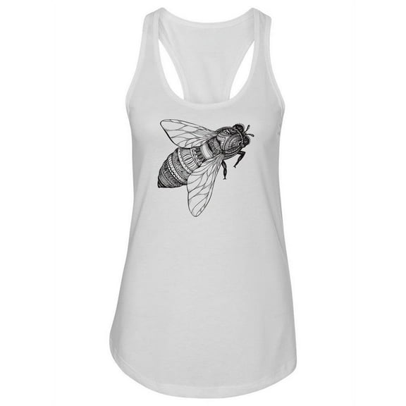 Sketch Of A Honey Bee Tank Women -Image by Shutterstock, Female XX-Large