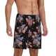 thumbnail image 2 of Balery Bouquet Pantalones cortos de pijama de punto de algodón para hombre con cinturilla y bolsillos-3X-Large, 2 of 6