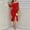 Red, variant on Babysbule Dresses For Women Ladies Solid Color Stylish Sequins High Waist Mid Length Wrap Chest Style Evening Party Dress