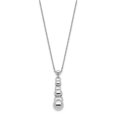thumbnail image 2 of Collier Boules Pendantes en Argent Sterling Poli, 2 of 5
