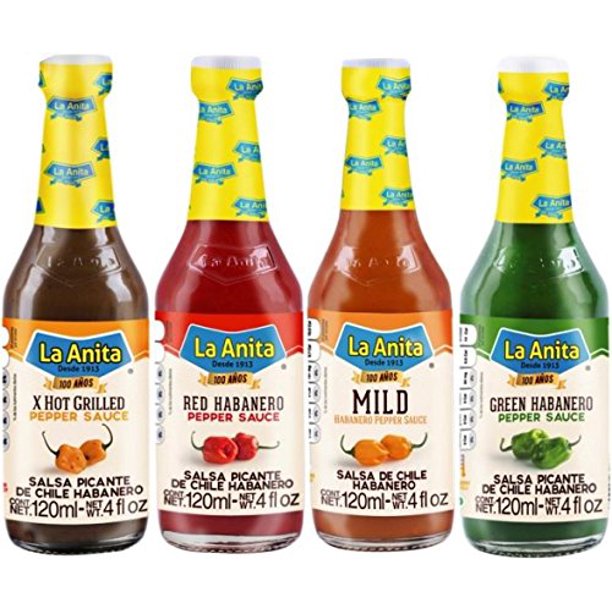LA ANITA HABANERO HOT SAUCE VARIETY PACK 4PK