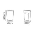 thumbnail image 2 of Basurero Tramontina T Force Polipropileno 50 L Gris TRAMONTINA 92813210, 2 of 3