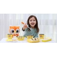 thumbnail image 5 of Kid Bowl Edison Friends Owl Non-Slip Stainless Steel Soup and Rice Bowl Yellow 8oz, 5 of 9