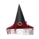 thumbnail image 2 of Sombrero de bruja Yuyangstore negro para mujer accesorios de disfraz Sombrero puntiagudo rojo, 2 of 8