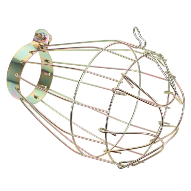OUNONA Terrarium Heat Lamp Cover Heat Lamp Accessories Golden Iron Wire 1 Set