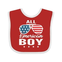 Inktastic All American Boy USA Parade Boys Baby Bib
