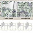 thumbnail image 5 of Green Purple Boho Swag Valances for Windows, Kitchen Window Curtains Over Sink, Vintage Abstract Art Floral Ethnic Tribe Window Treatment Curtains for Living Room/Bedroom 2 Panel Sets 36"x45", 5 of 8