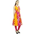 thumbnail image 4 of Phagun Cotton Tunic Dress Angrakha Wrap Style Kurti Kurta For Womens, 4 of 8