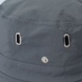 thumbnail image 7 of Men Outdoor Wide Brim Breathable Sun Bucket Hat, Foldable UV Protection Boonie Hat for Hiking Fishing Camping Dark Gray Free Size, 7 of 7