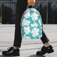 thumbnail image 2 of Rateoe Vintage Floral Pattern Student Backpack Water-resistant Backpack 15-inch Laptop Backpack Lightweight Adjustable School Backpack, 2 of 6