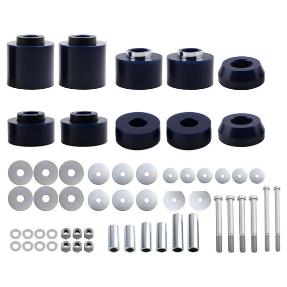 maXpeedingrods Body Mount Bushing Kit Compatible with 1980-1998 Ford F150 F250 F350 2WD 4WD Polyurethane Includes Cab Mounts Steel Sleeves and Installation Hardware