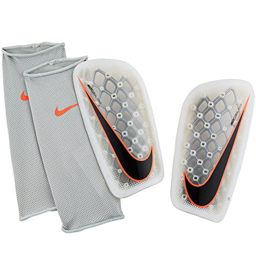 Nike Mercurial Flylite Shin Guards (White/Black/Orange) - Walmart.com