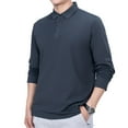 thumbnail image 3 of Fashion Long Sleeve Shirts for Mens Plus Size Lapel Button Striped Loose Casual d Shirt Save to 65% Off!, 3 of 9