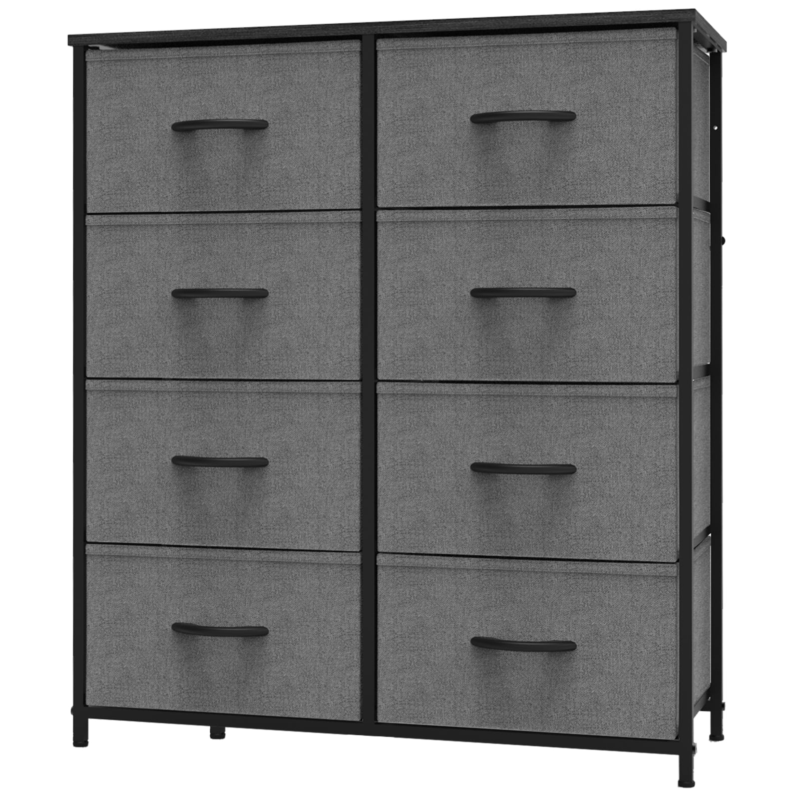 edx Fabric Dresser for Bedroom 9 Drawer, Grey