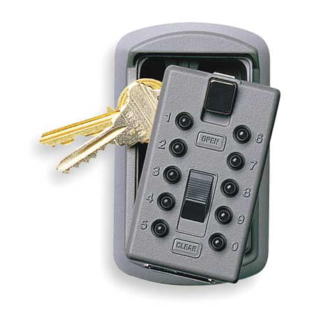 Kidde AccessPoint 001170 KeySafe Original Slimline Push Button Combination Permanent Key Lock Box, 2-Key,