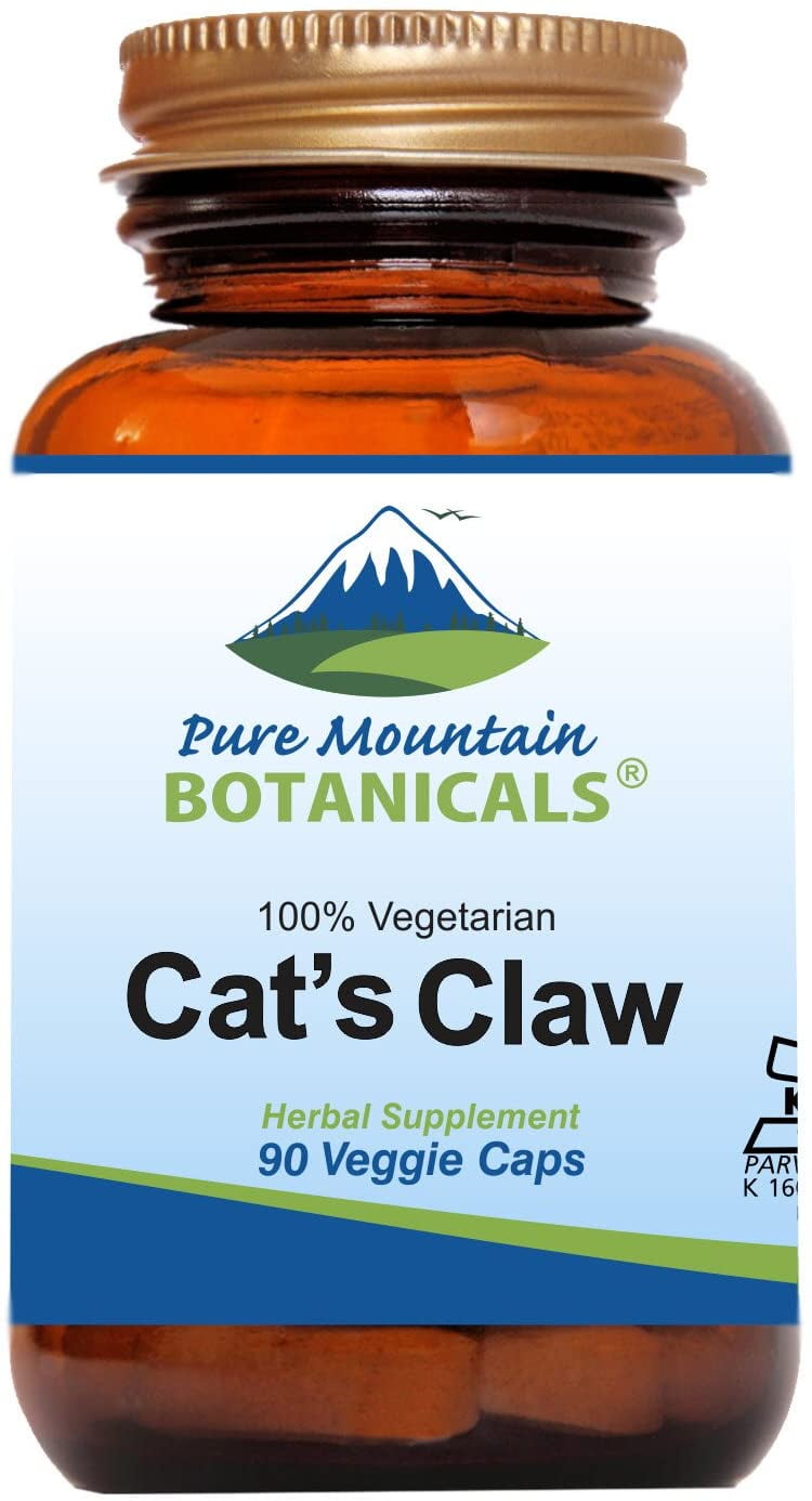Cat’s Claw Capsules 90 Kosher Vegan Caps with 1000mg Peruvian Cats