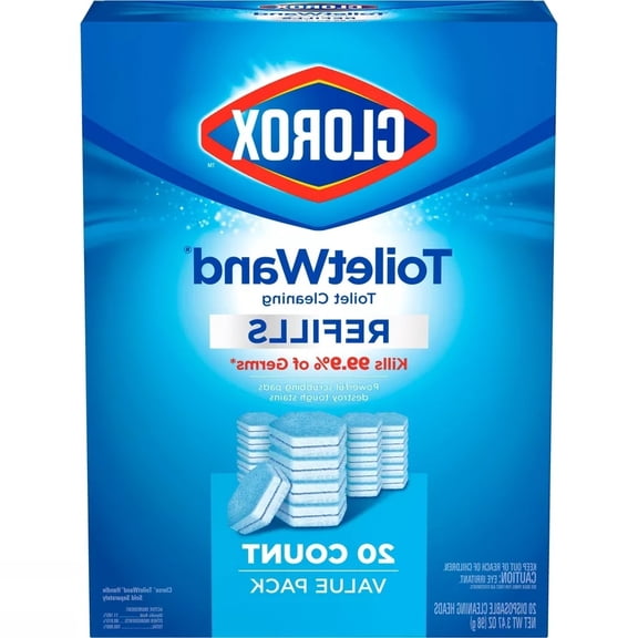 ToiletWand Disinfecting Refills Disposable Wand Heads - 20ct