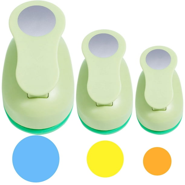 Hole Punch UCEC - Cortador circular de papel (3 unidades, 1 a 2,5 cm)