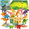 Itelya Free The Dinosaurs! – Dinosaur Toy, Original Game, 15 Dinosaur Figures, Board, 85 Cards, Book, Learning Game, Math Game, STEM Educational Toy for Boys and Girls, Playset for Kids Age 3-9